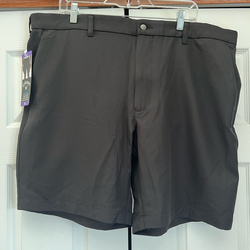Men’s New Callaway Opti-Dry Golf Shorts, 40, Black